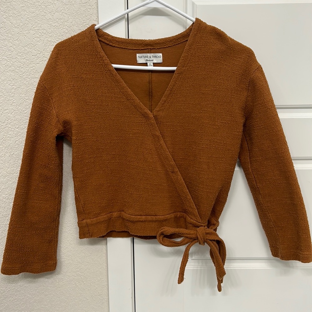 Madewell Tie-front top